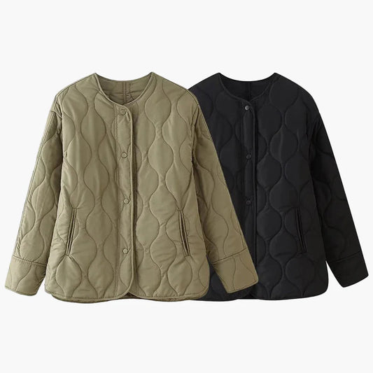 Women's quilted jacket in modern casual look – ideal for autumn and spring