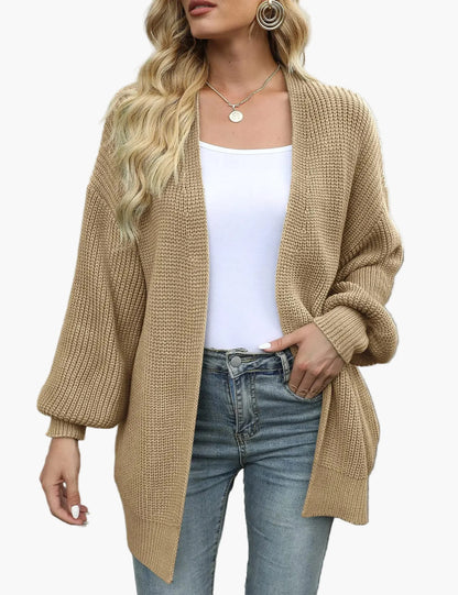 Damen Strick-Cardigan im lässigen Oversize-Stil – Perfekt für Alltag und Freizeit