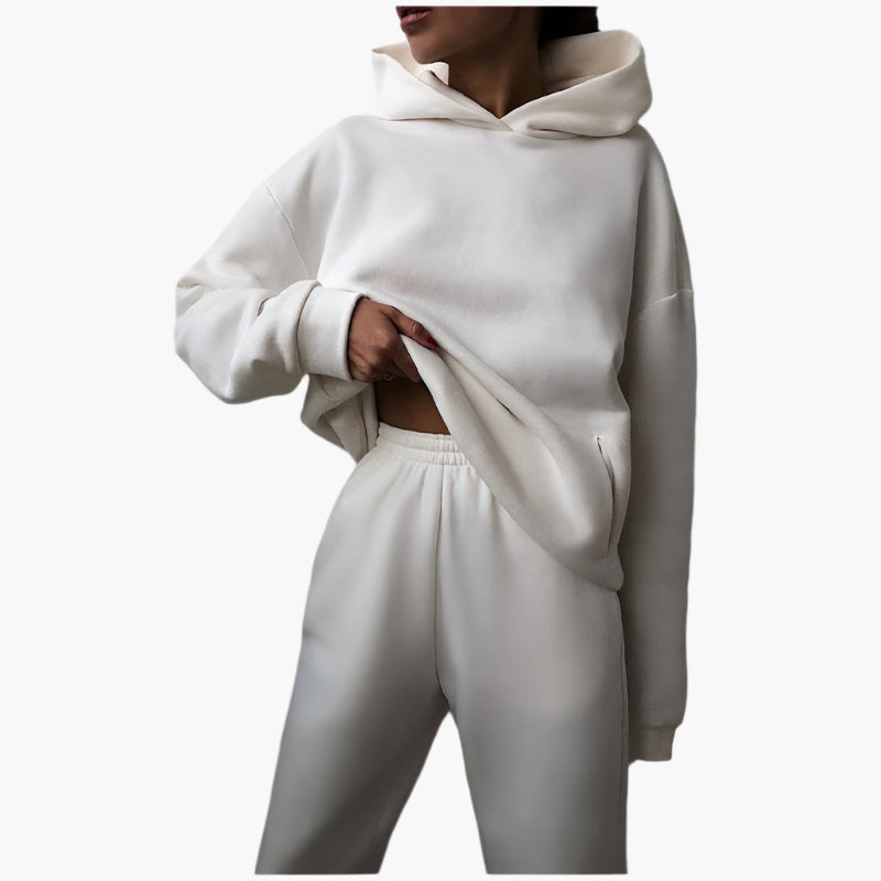 Damen Oversize Jogginganzug Set Hoodie & Jogginghose – Komfort Freizeitlook für Zuhause und Unterwegs