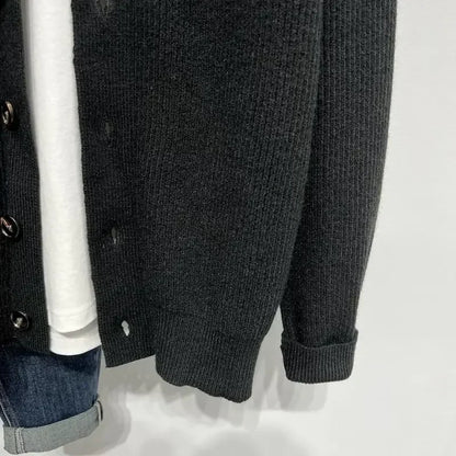 Men's knitted jacket in casual style – casual cardigan for everyday and office