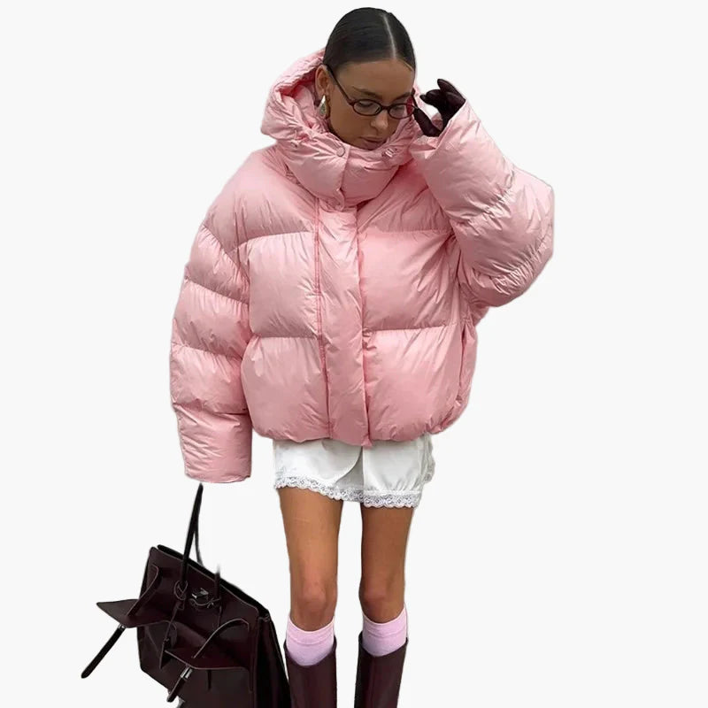 Women's Oversize Winter Quilted Jacket Trendy Streetstyle Outdoor