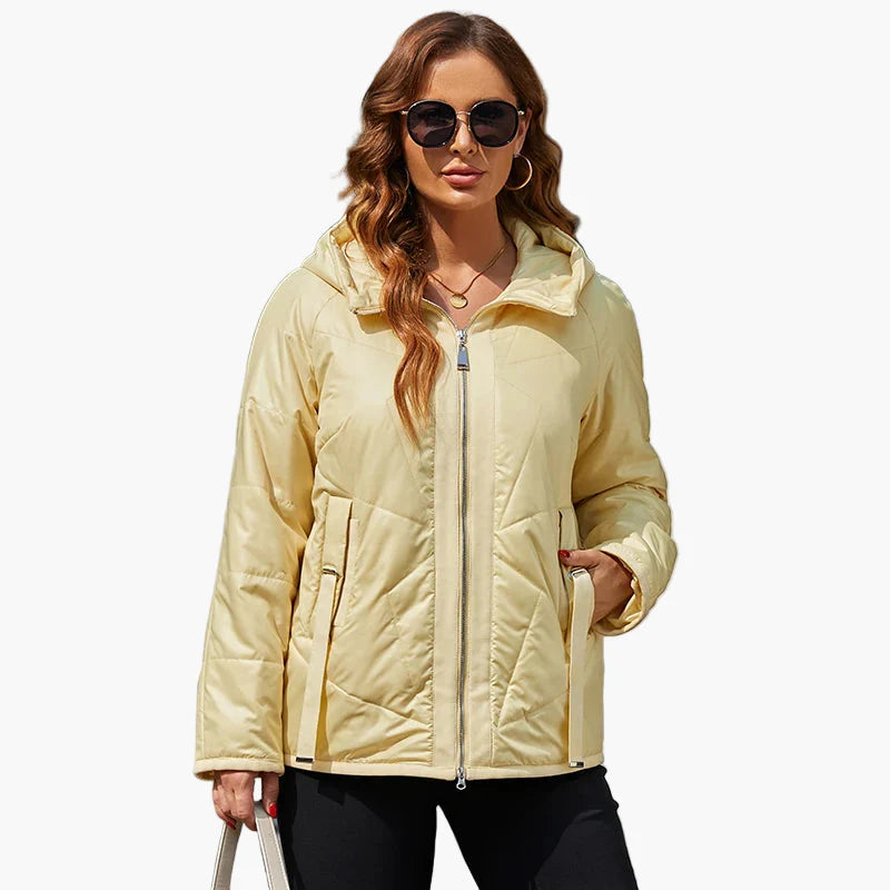 Women's quilted jacket transitional jacket modern casual