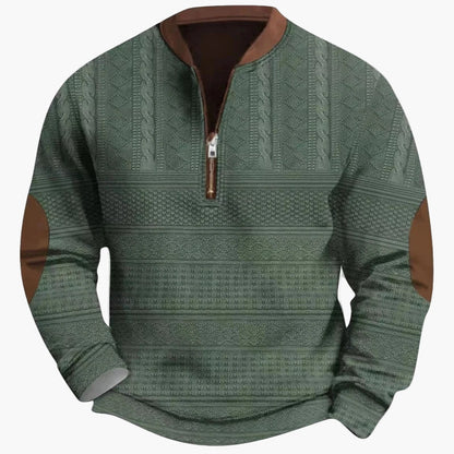 Herren Pullover mit halbem Reißverschluss – Stilvoller Strick-Look für Herbst und Winter