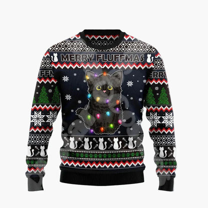 Herren Ugly Christmas Sweater mit lustigem Santa auf dem Schornstein – Perfekter Pullover für Weihnachten & Party
