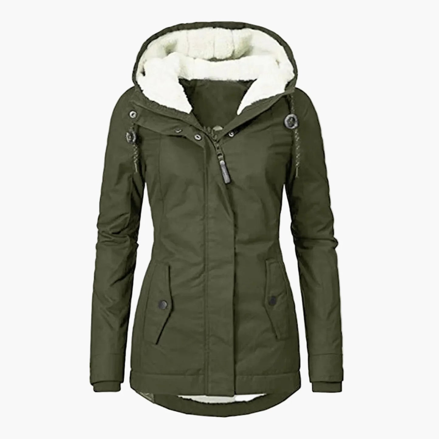 Women's winter jacket with hood – fashionable parka for everyday and outdoor use