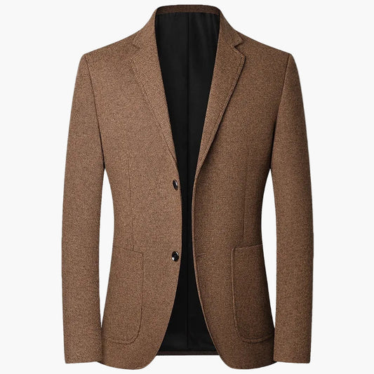 Herren Business Casual Blazer – Klassischer Einreiher Sakko für Büro & Alltag
