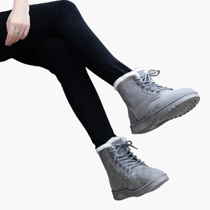 Damen Winter-Stiefeletten Kuschelig Warm mit Schnürung – Outdoor & Alltag