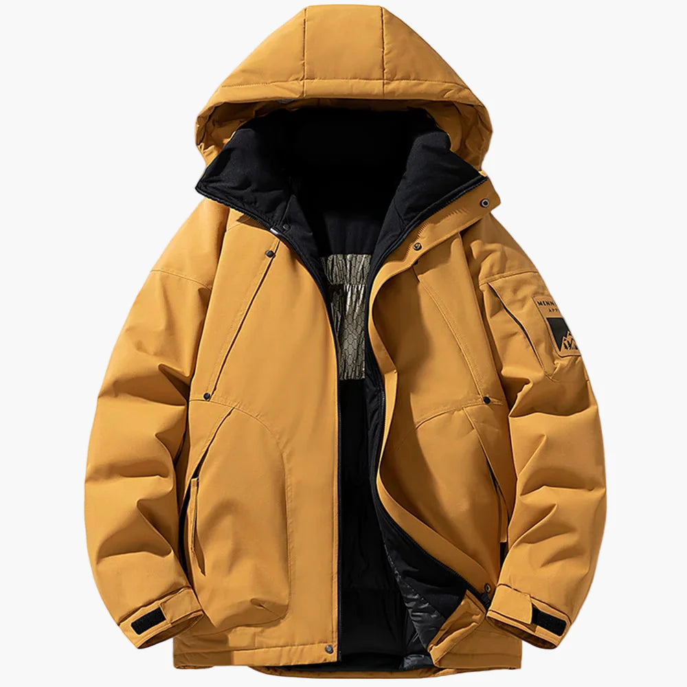 Men's Winter Outdoor Jacket with Hood – Casual Parka for Cold Days