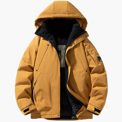 Men's Winter Outdoor Jacket with Hood – Casual Parka for Cold Days