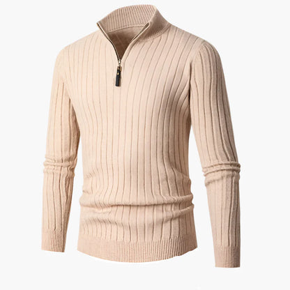 Herren Halb-Zip Strickpullover – Eleganter Freizeit- und Business-Stil