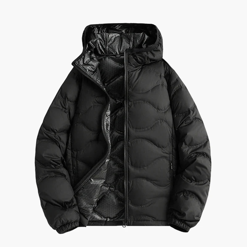 Herren Steppjacke Winter Outdoor Freizeitjacke mit Kapuze – Wärmende Übergangsjacke
