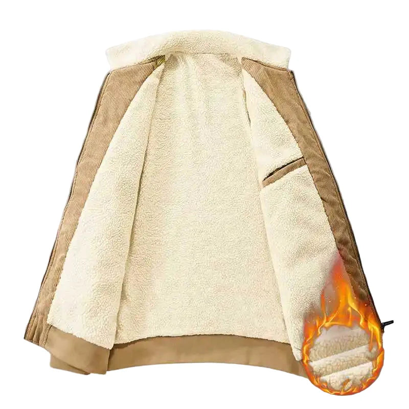 Herren Winterjacke modisch warm gefüttert Urban Streetwear Outdoorjacke