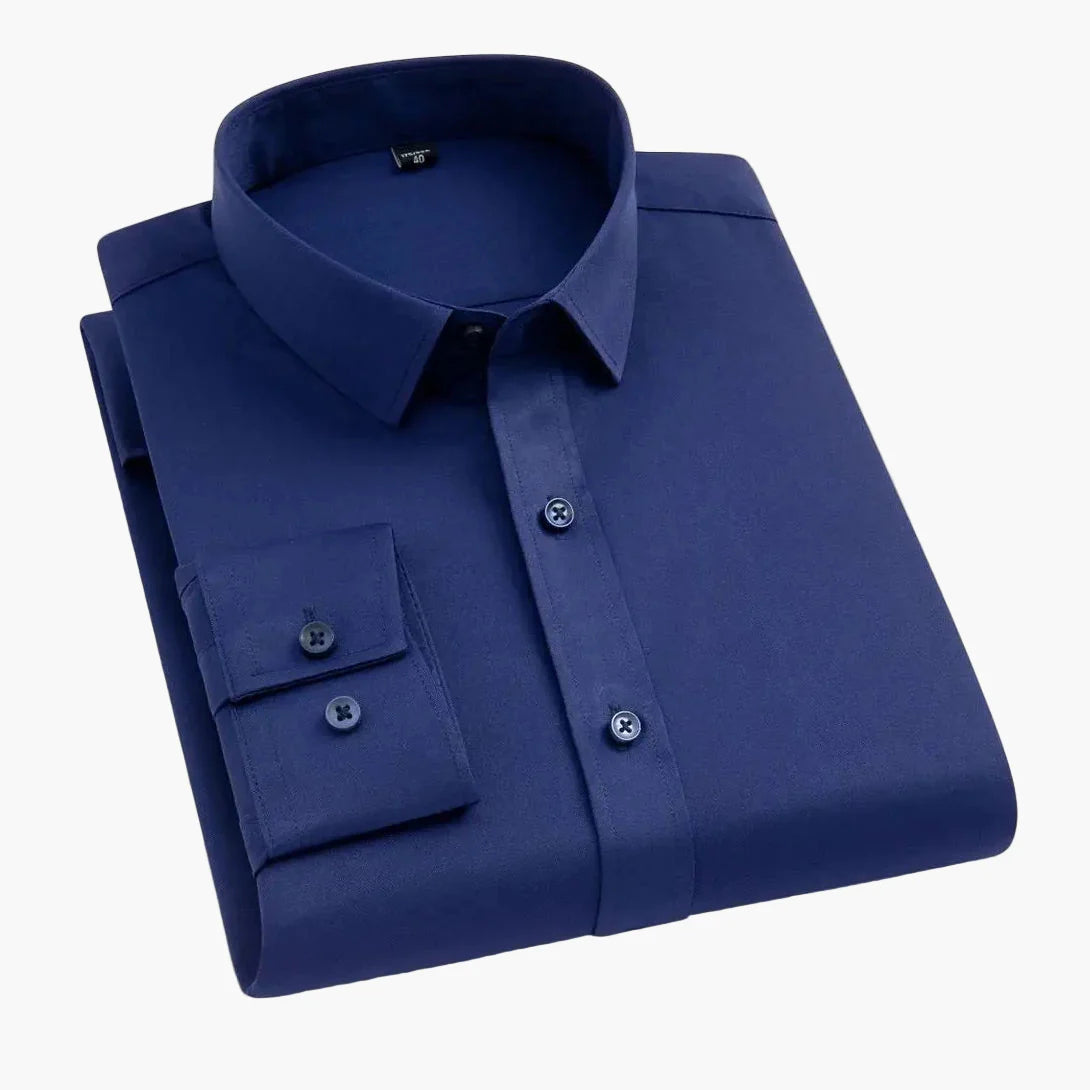 Herren Business Stretch Hemd – Modernes, Bequemes Langarmhemd für Büro & Alltag