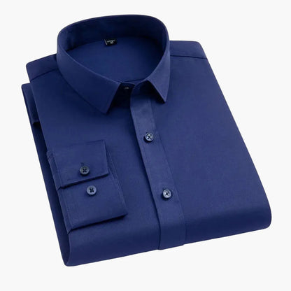 Herren Business Stretch Hemd – Modernes, Bequemes Langarmhemd für Büro & Alltag