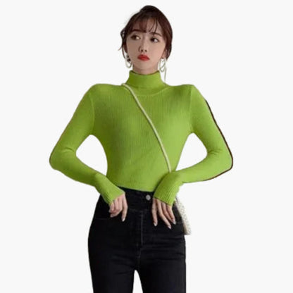 Women's Turtleneck Sweater Long Sleeve Basic Style – Ideal for Everyday and Office