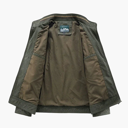 Herren Freizeitjacke mit Stehkragen – Stilvolle Übergangsjacke für Alltag und Business