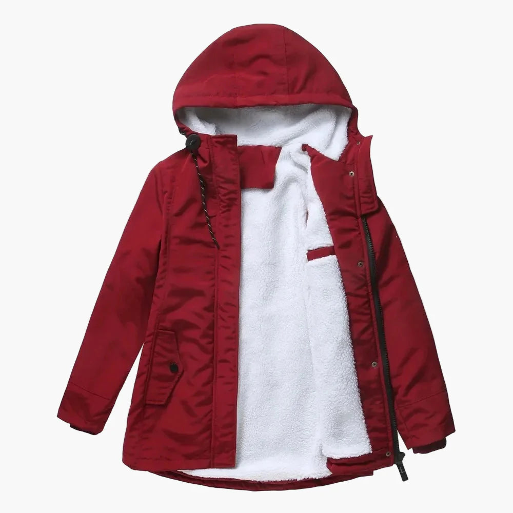 Women's winter jacket with hood – fashionable warm casual jacket for autumn and winter