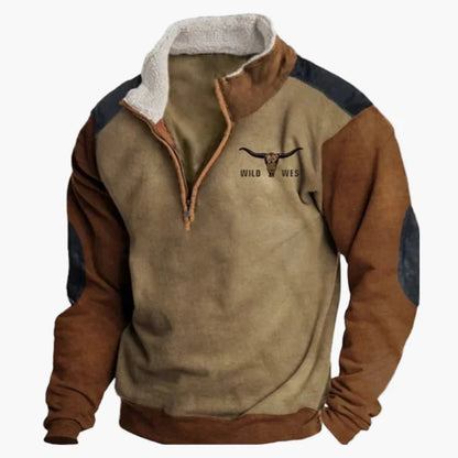 Herren Wild West Vintage Outdoor Sweatshirt – Freizeit Pullover im Western Stil