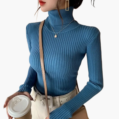 Women's Turtleneck Sweater Long Sleeve Basic Style – Ideal for Everyday and Office