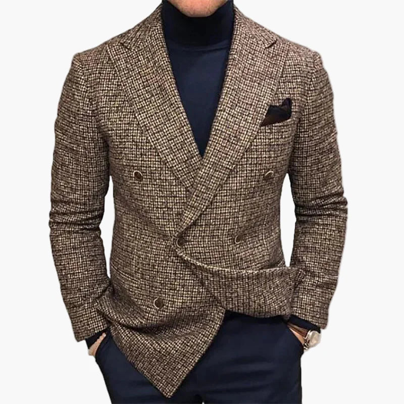 Herren Doppeltreihiger Blazer – Eleganter Business- & Freizeit-Look