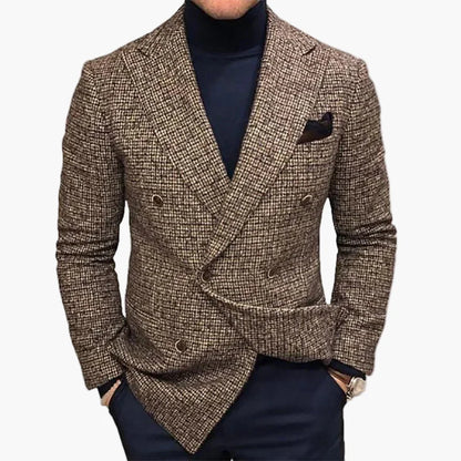 Herren Doppeltreihiger Blazer – Eleganter Business- & Freizeit-Look