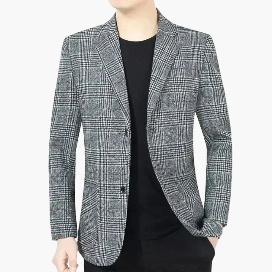 Herren Kariertes Sakko im klassischen Stil – Eleganter Blazer für Business und Freizeit