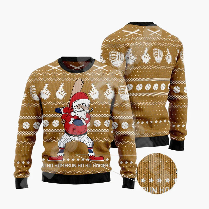 Herren Ugly Christmas Sweater mit lustigem Santa auf dem Schornstein – Perfekter Pullover für Weihnachten & Party