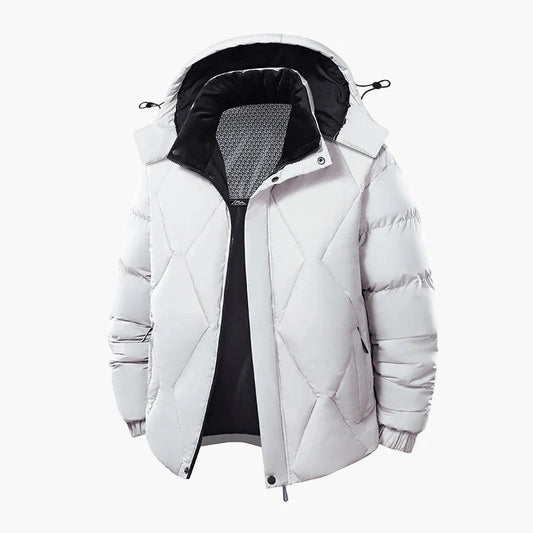 Herren Winter Steppjacke mit Kapuze – Stylische Outdoor Übergangsjacke für Alltag und Freizeit
