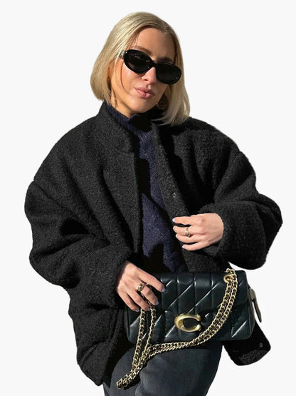 Women's Oversize Bomber Jacket in Street Style – Fashionable and Versatile for Everyday and Leisure