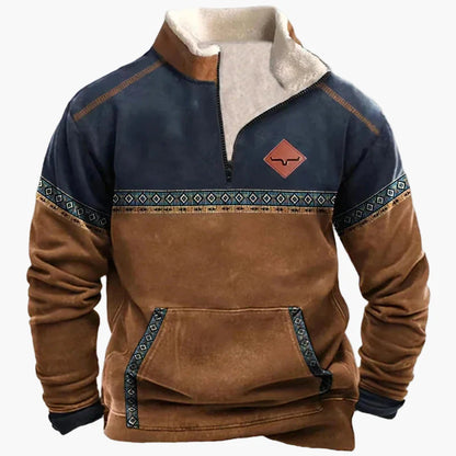 Herren Wild West Vintage Outdoor Sweatshirt – Freizeit Pullover im Western Stil