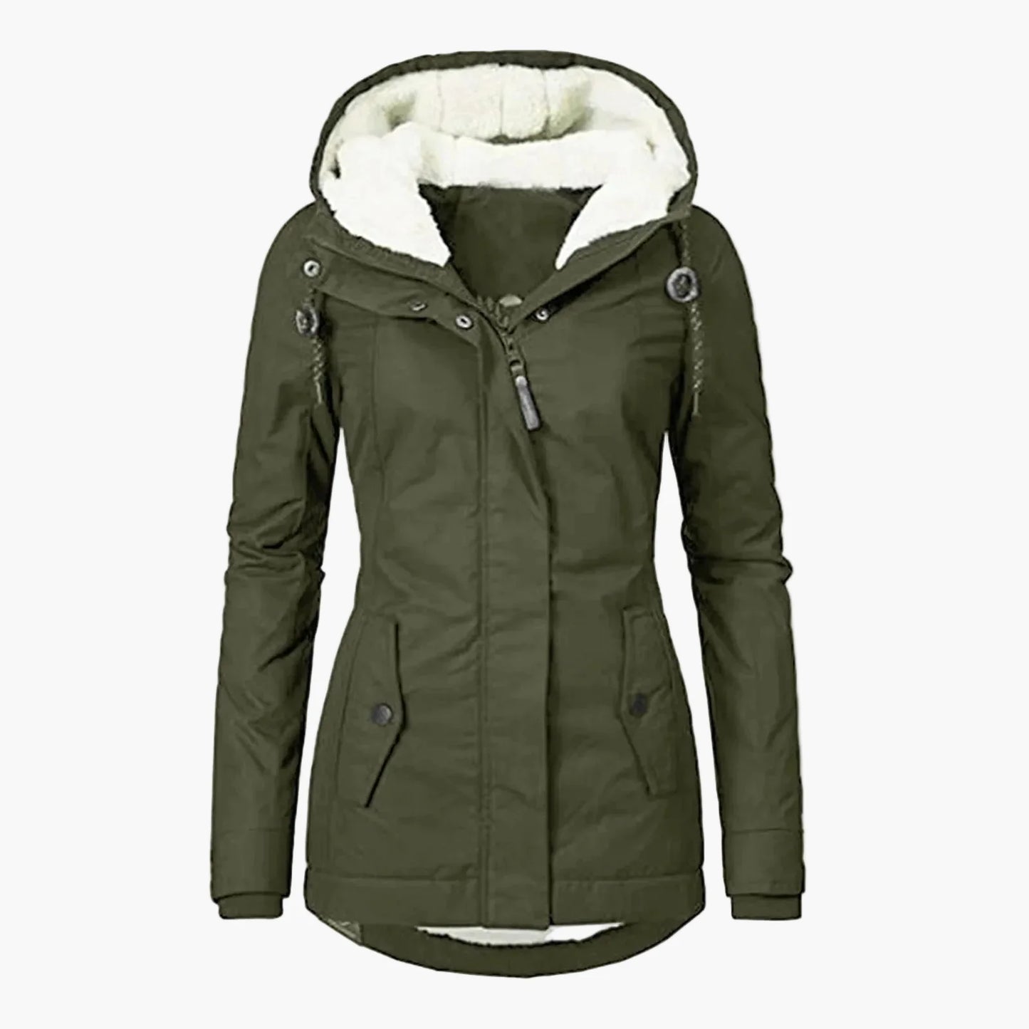 Women's winter jacket with hood – fashionable parka for everyday and outdoor use
