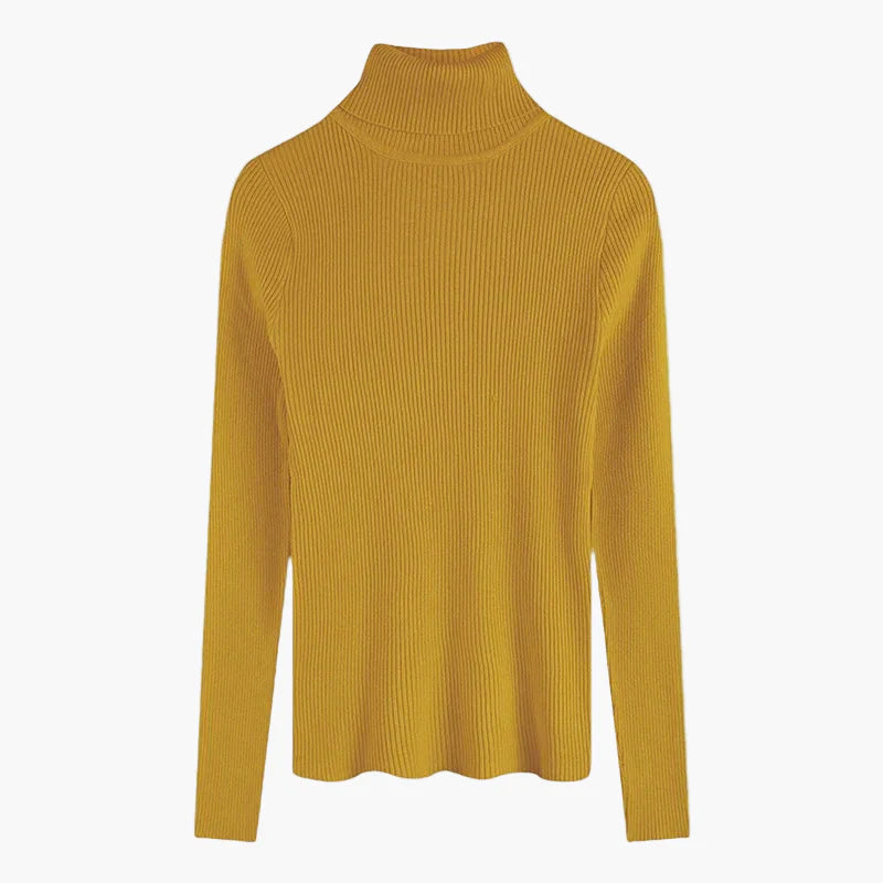 Women's Turtleneck Sweater Long Sleeve Basic Style – Ideal for Everyday and Office