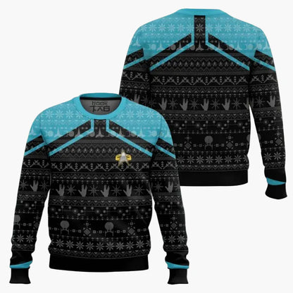 Herren Pullover Star Trek Weihnachten Geek Style – Perfekt für Sci-Fi Fans