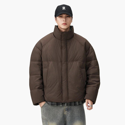 Men's oversized quilted jacket in streetwear style – casual winter jacket for everyday and leisure