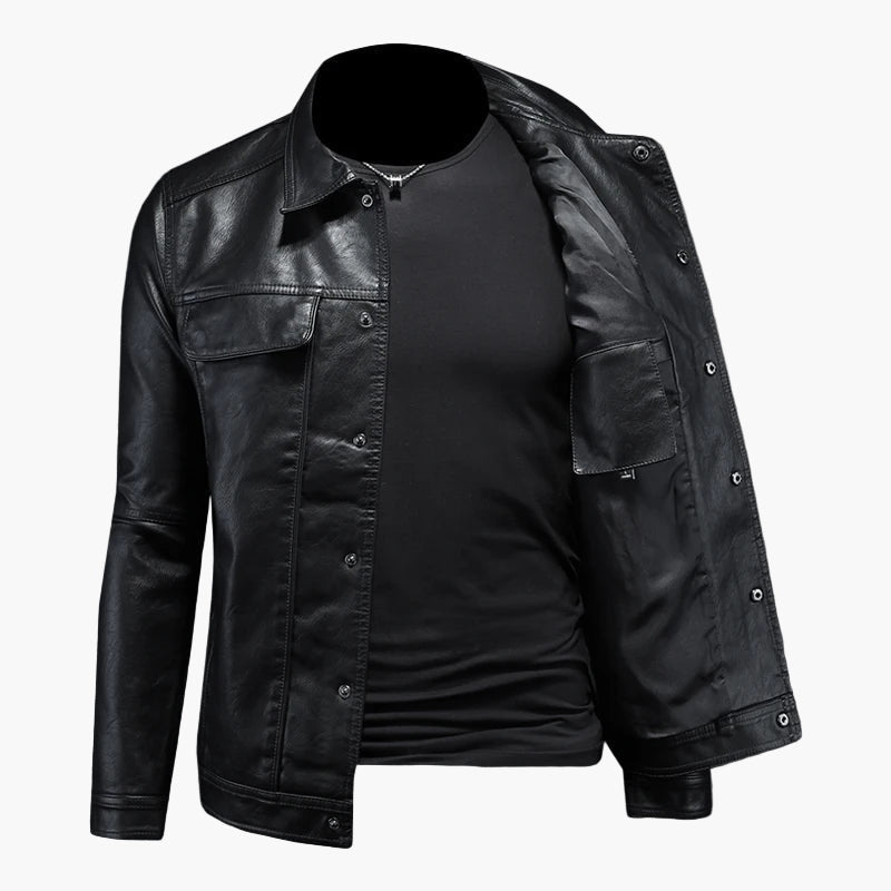 Herren Moto-inspirierte Jacke – Zeitloser Stil für Freizeit und Alltag