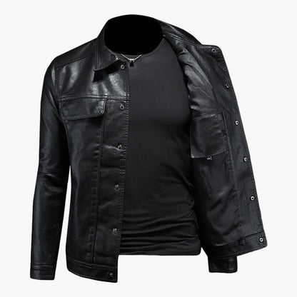 Herren Moto-inspirierte Jacke – Zeitloser Stil für Freizeit und Alltag