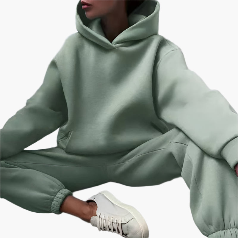 Damen Oversize Jogginganzug Set Hoodie & Jogginghose – Komfort Freizeitlook für Zuhause und Unterwegs