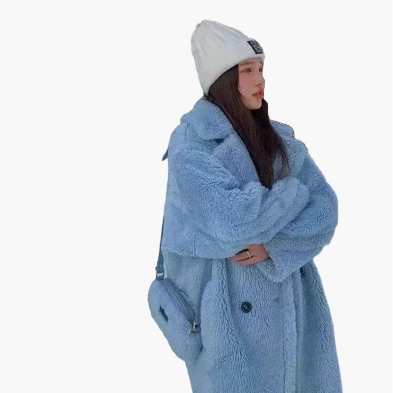 Damen Langer Oversize Mantel – Modischer Wintermantel für Alltag & Freizeit