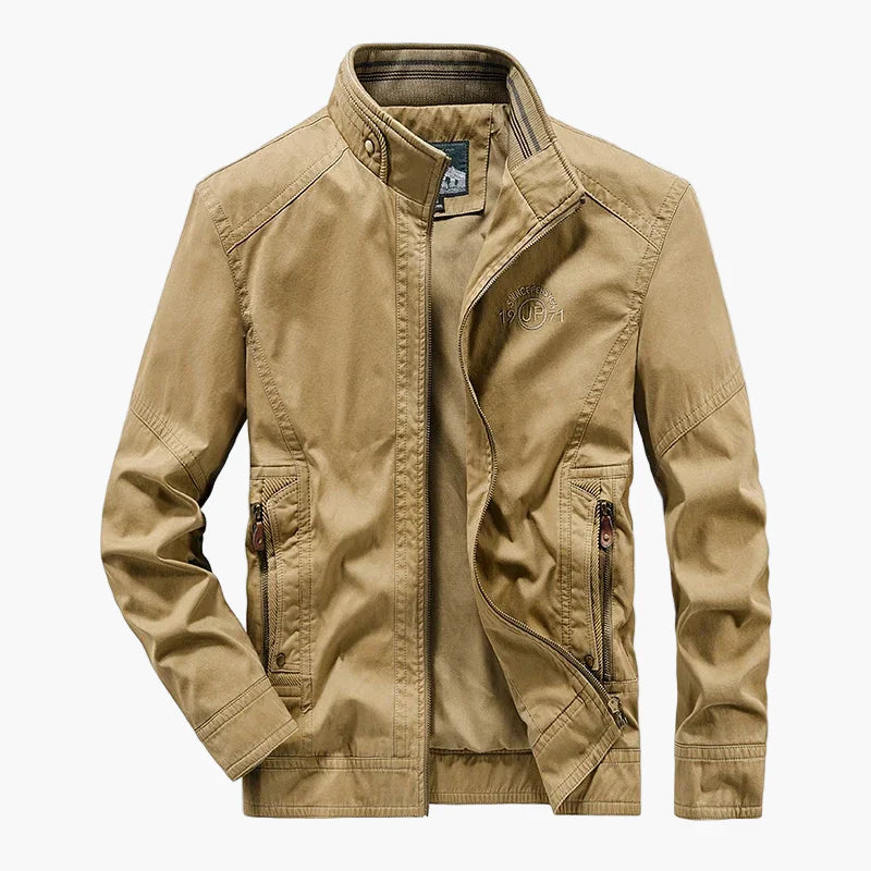 Herren Freizeitjacke mit Stehkragen – Stilvolle Übergangsjacke für Alltag und Business