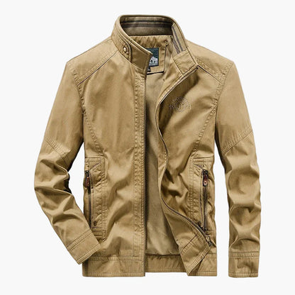 Herren Freizeitjacke mit Stehkragen – Stilvolle Übergangsjacke für Alltag und Business