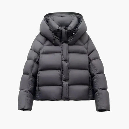 Damen Daunen Steppjacke mit Kapuze – Winter Warm und Bequem, Alltag & Outdoor