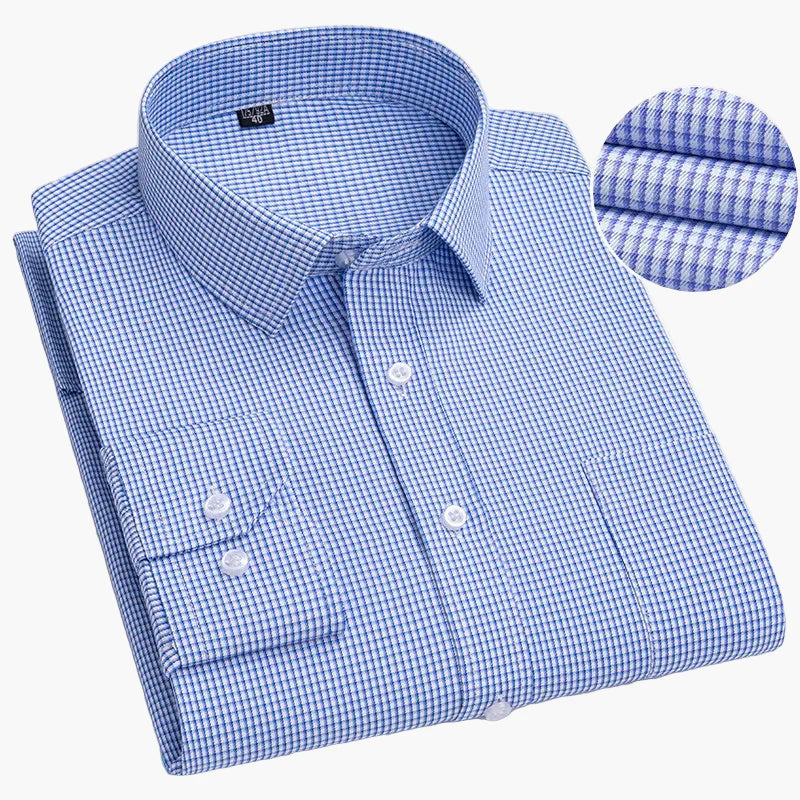 Men's Business Shirt with Stripes – Classic Style for Office & Everyday Use
