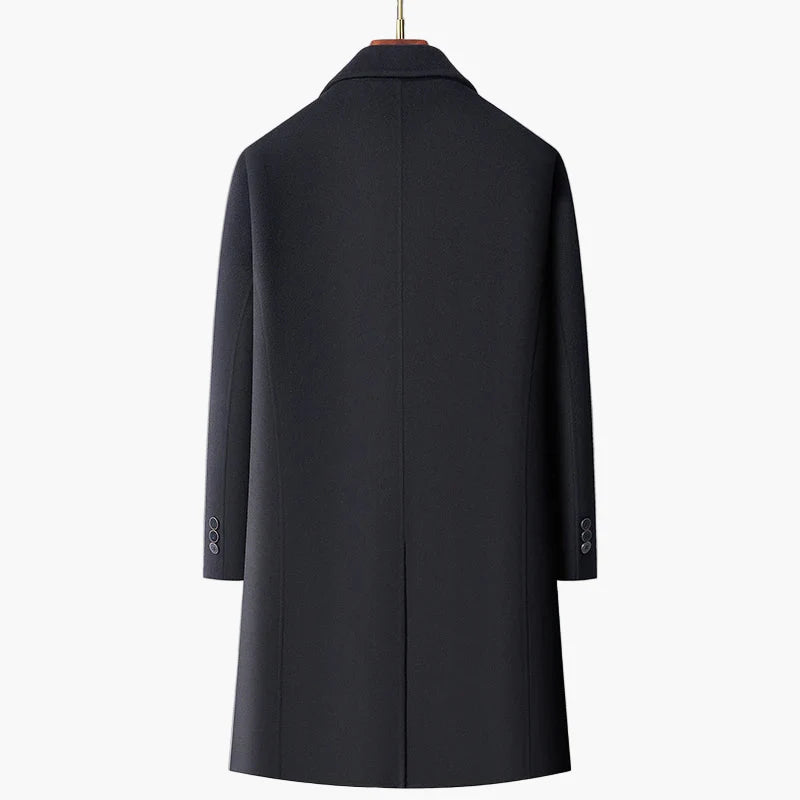 Herren Doppelreihiger City-Mantel – Eleganter Business- und Freizeitstil