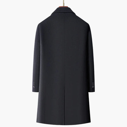 Herren Doppelreihiger City-Mantel – Eleganter Business- und Freizeitstil