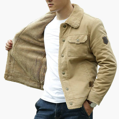Men's casual jacket in pilot style for autumn and winter – fashionable outdoor transitional jacket