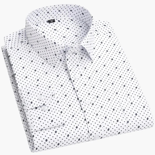 Men's Business Shirt with Stripes – Classic Style for Office & Everyday Use