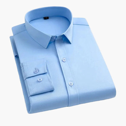 Herren Business Stretch Hemd – Modernes, Bequemes Langarmhemd für Büro & Alltag