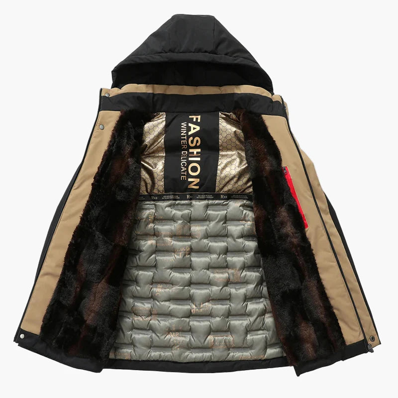 Men's winter jacket with hood – fashionable, windproof parka for outdoor and everyday use