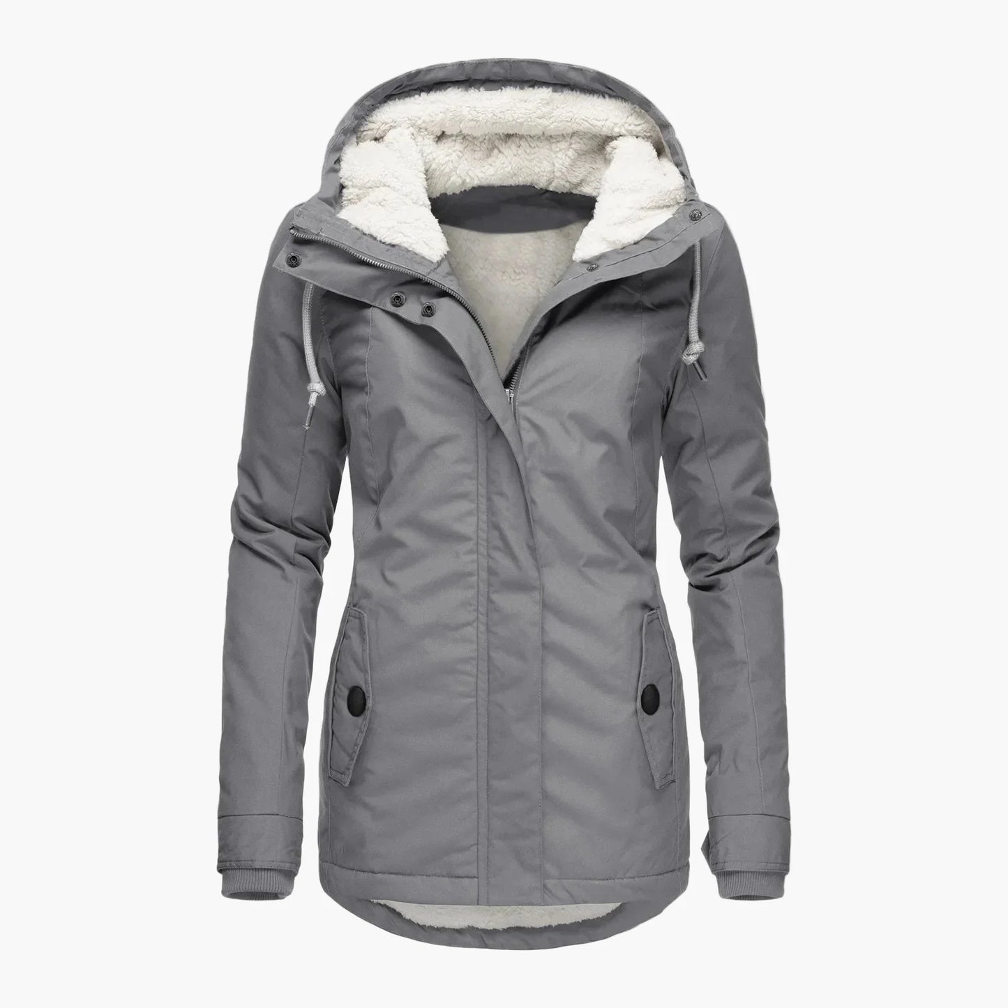 Women's winter jacket with hood – fashionable parka for everyday and outdoor use