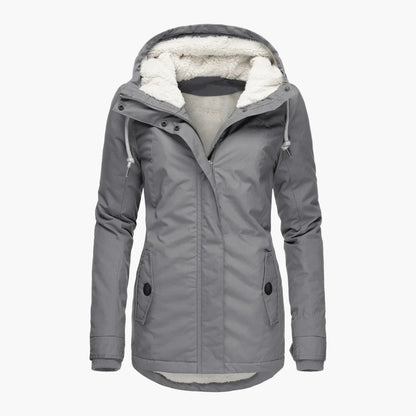 Women's winter jacket with hood – fashionable parka for everyday and outdoor use